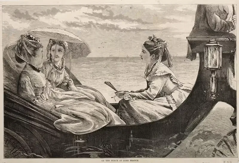 На пляже в Лонг-Бранче by Уинслоу Хомер, 1870 — digital art print download