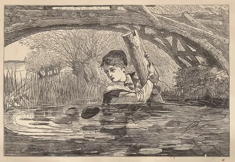 'Орин, поторопись, я погибаю' by Уинслоу Хомер, 1868 — digital art print download