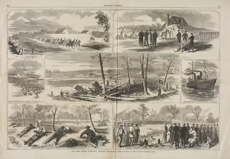 Our Army before Yorktown, Virginia — Winslow Homer