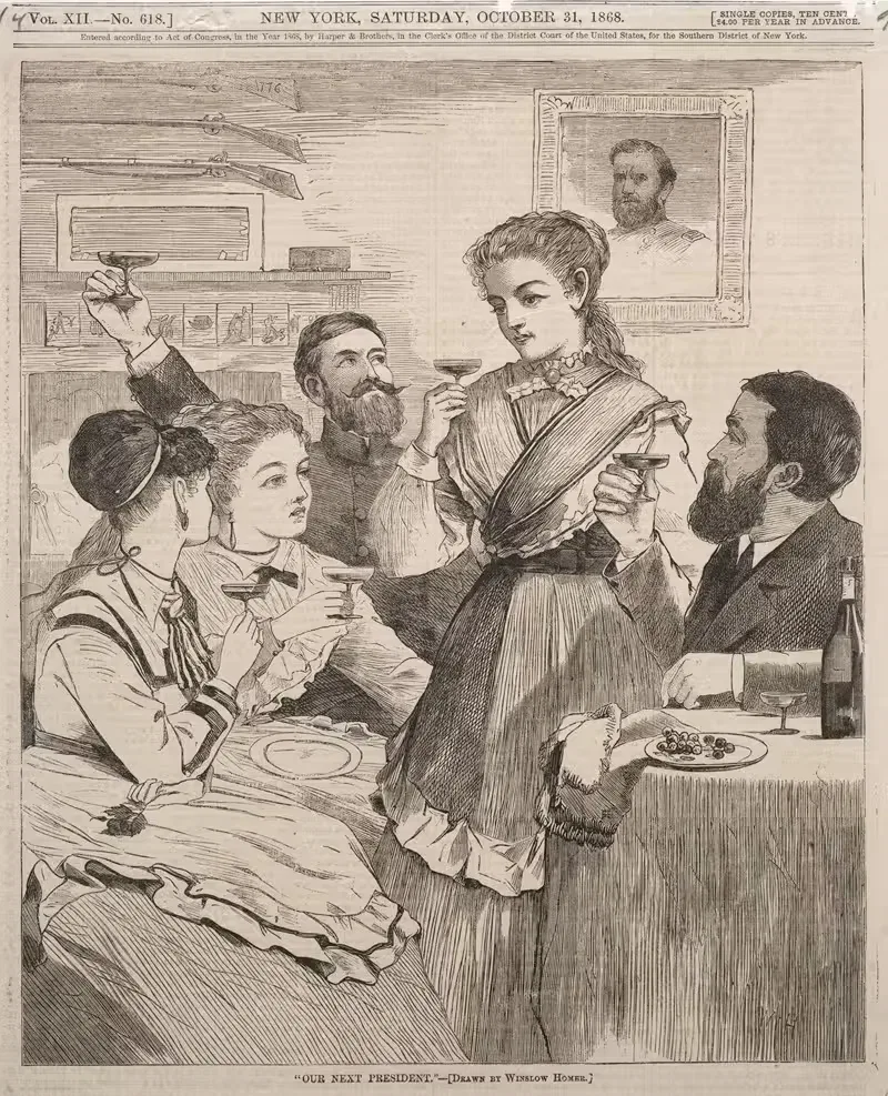 'Наш следующий президент' by Уинслоу Хомер, 1868 — digital art print download