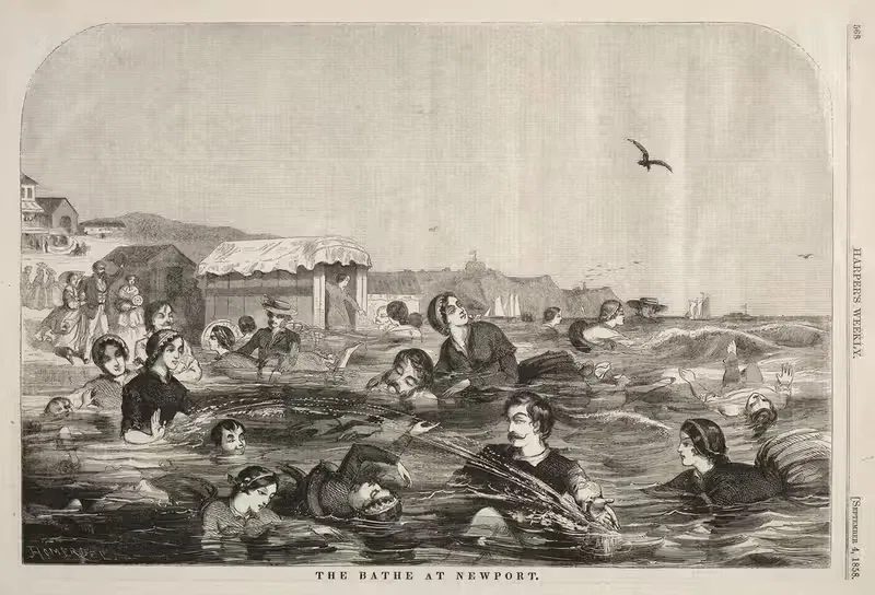 Бани в Ньюпорте by Уинслоу Хомер, 1858 — digital art print download