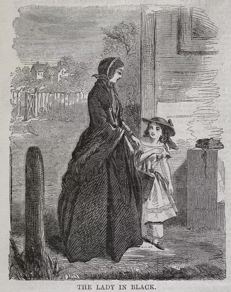 Дама в черном by Уинслоу Хомер, 1860 — digital art print download