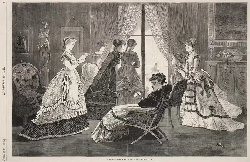 Waiting for Calls on New Year's Day — Winslow Homer