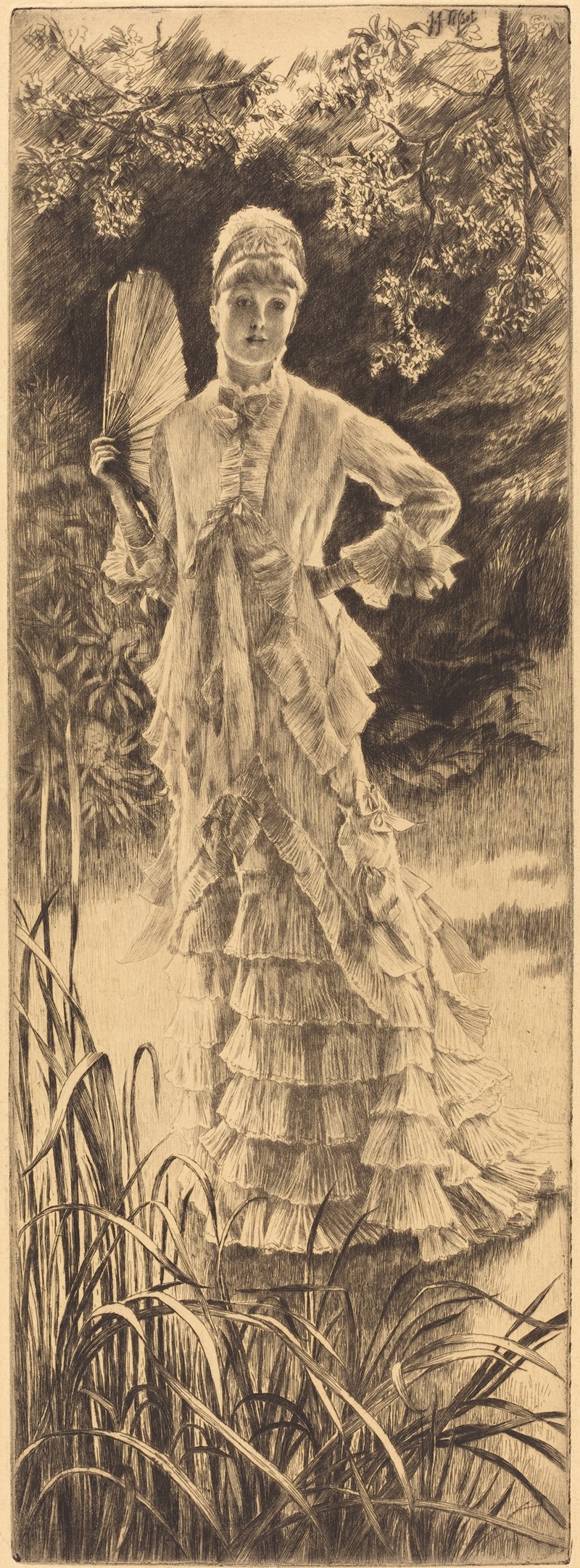 Весна (Printemps) by Джеймс Тиссо, 1878 — digital art print download