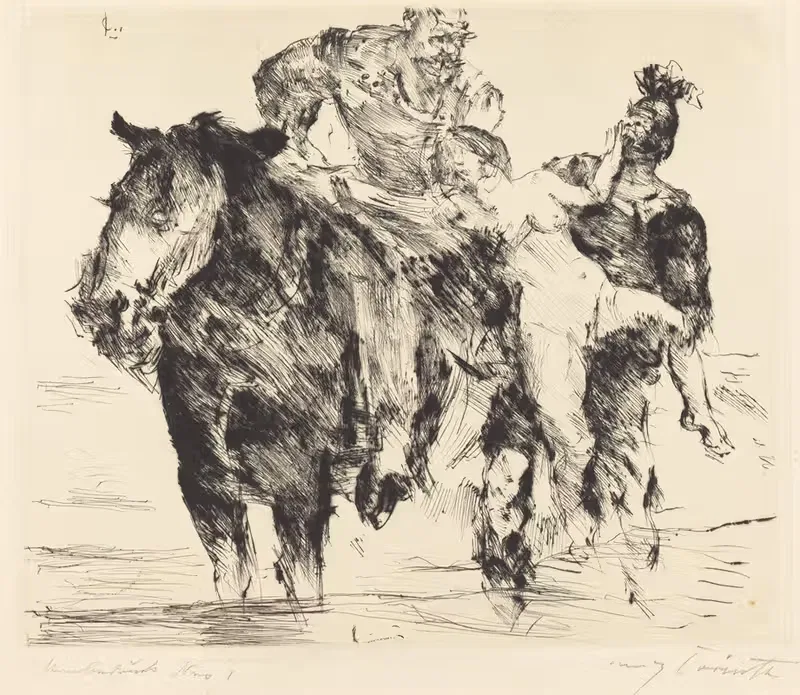 Rape (Frauenräuber) by Lovis Corinth, 1920 — digital art print download