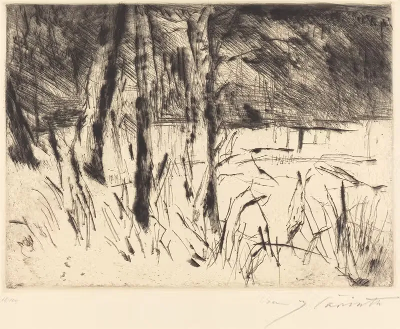 Зоологический сад (Тиргартен) by Ловис Коринт, 1922 — digital art print download