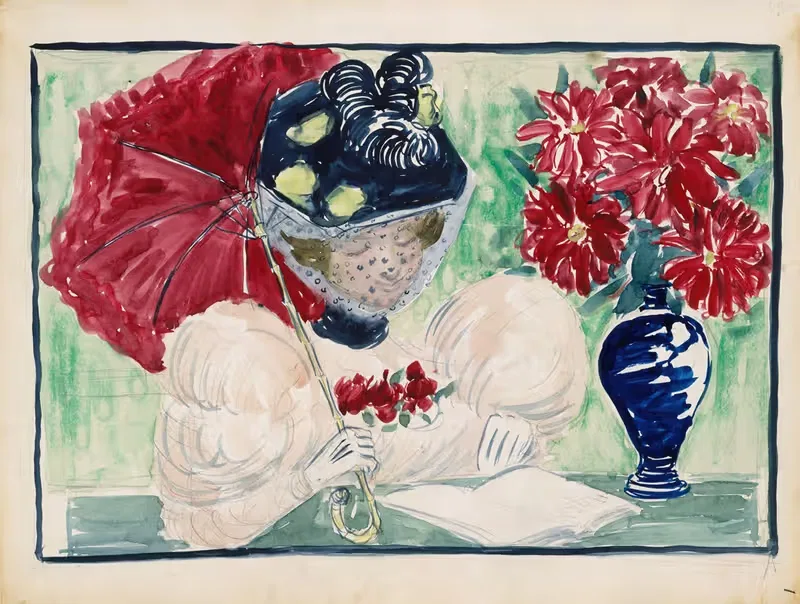 Женщина, читающая книгу by Морис Прендергаст, 1895–1897 — digital art print download