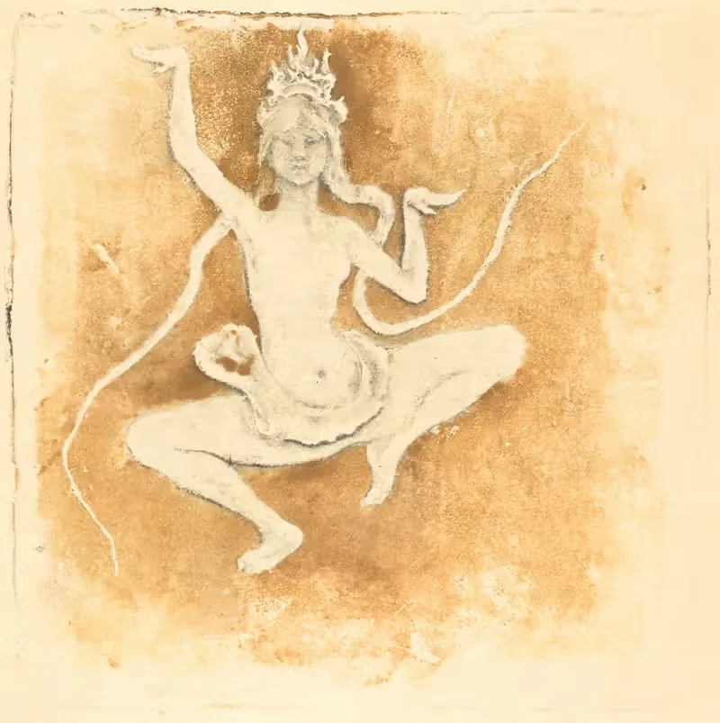 Танцовщица Кободжийен (Камбоджийская танцовщица) by Пьер Рош, 1897 — digital art print download