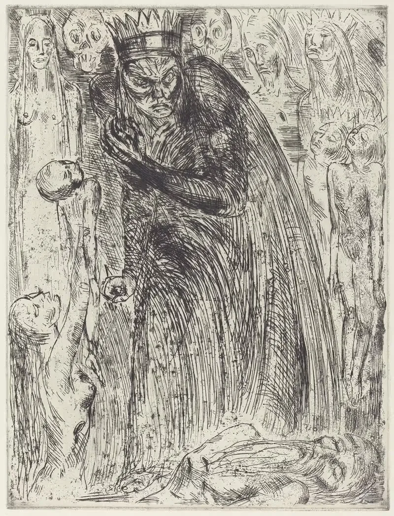 Макбет V (Видение леди Макбет) by Вильгельм Лембрук, 1918 — digital art print download
