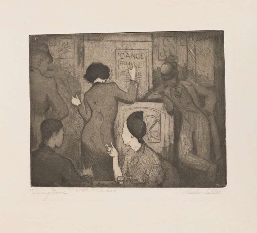 Время качелей by Чарльз Л. Салли, младший, 1937 — digital art print download