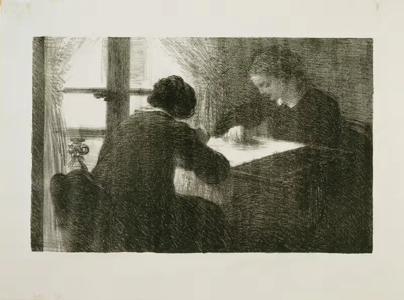 The Embroiderers, No. 2 by Henri Fantin-Latour, 1895 — digital art print download