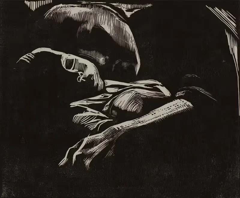 Спящая женщина с ребенком by Кэтэ Кольвиц, 1929 — digital art print download