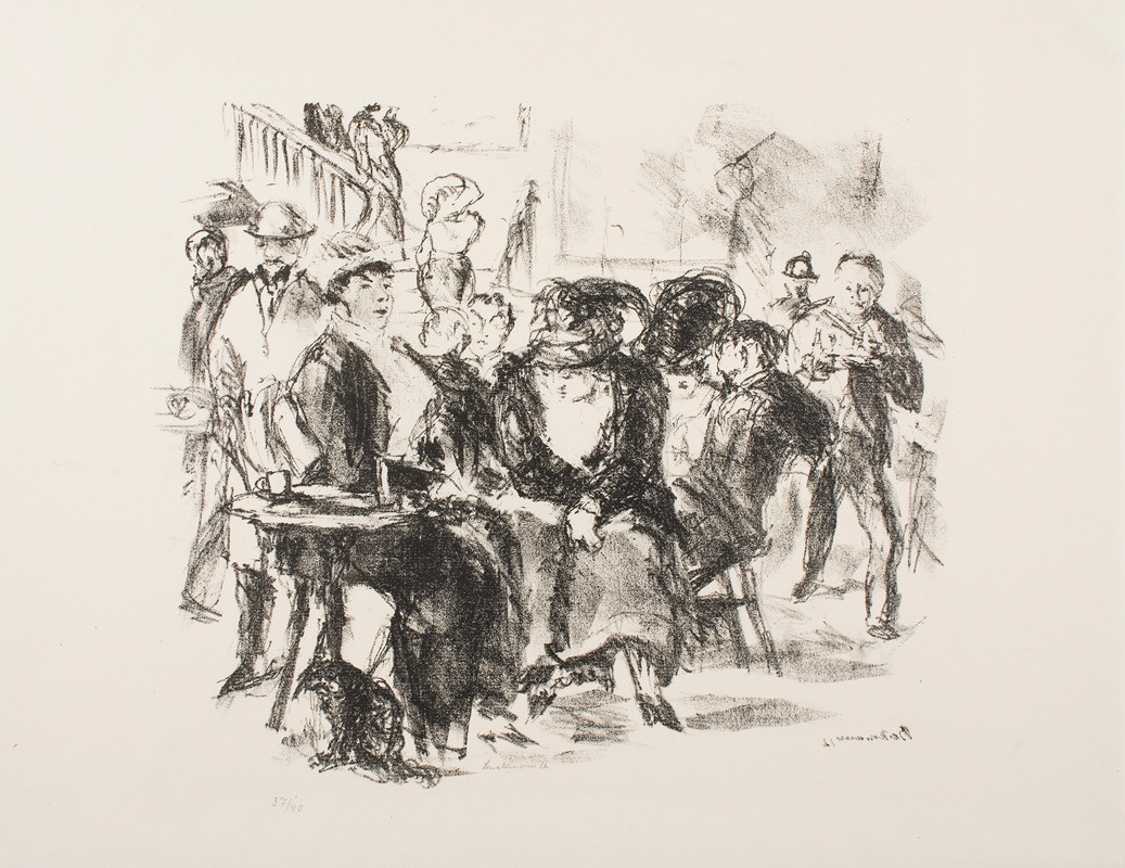 Адмиралс кафе by Макс Бекманн, 1912 — digital art print download