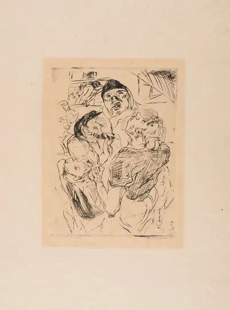 Авиабомбардировка by Макс Бекманн, 1915 — digital art print download