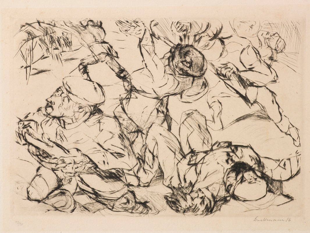 Assault by Max Beckmann, 1916 — digital art print download