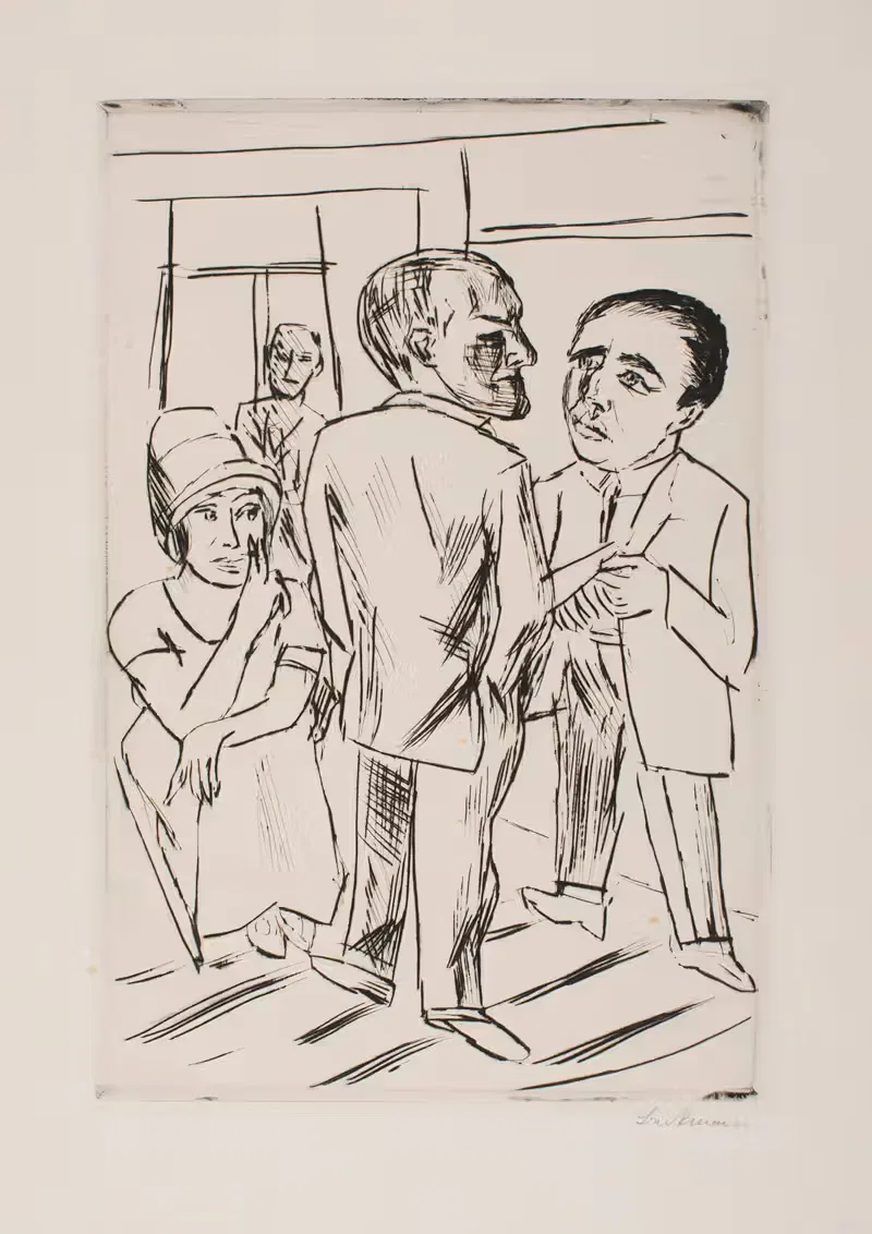В отеле (Доллар) by Макс Бекманн, 1923 — digital art print download