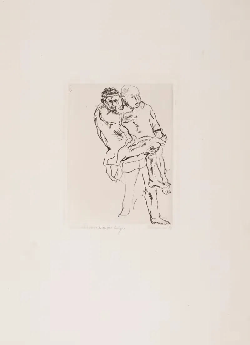 Ношение раненых by Макс Бекманн, 1914 — digital art print download