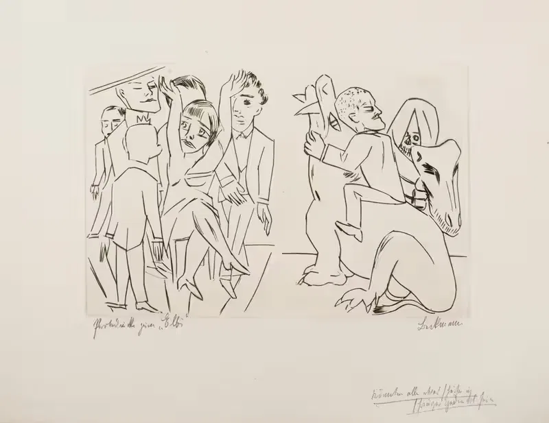 Ebbi; Illustrations for Act III by Max Beckmann, 1924 — digital art print download