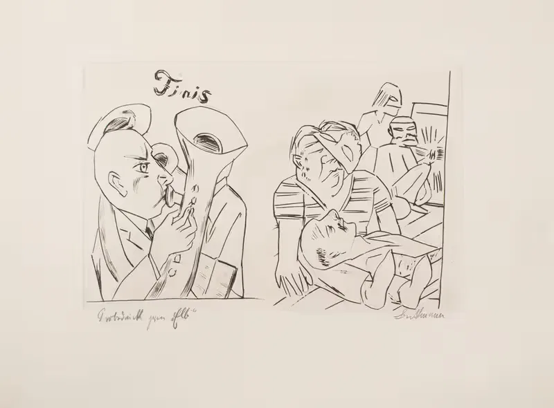 Ebbi; Illustrations for Act IV by Max Beckmann, 1924 — digital art print download