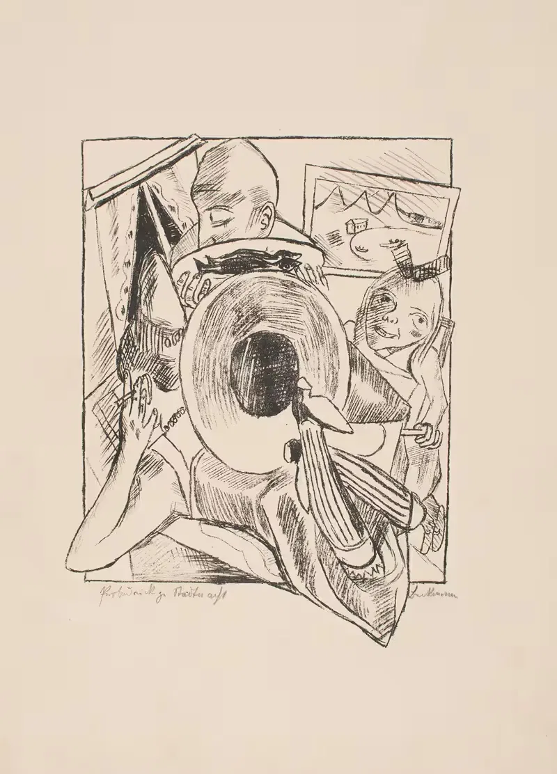 Обставленная комната by Макс Бекманн, 1920 — digital art print download