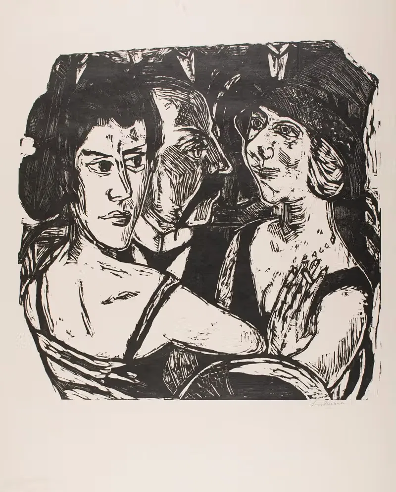 Групповой портрет, бар Эдем by Макс Бекманн, 1923 — digital art print download