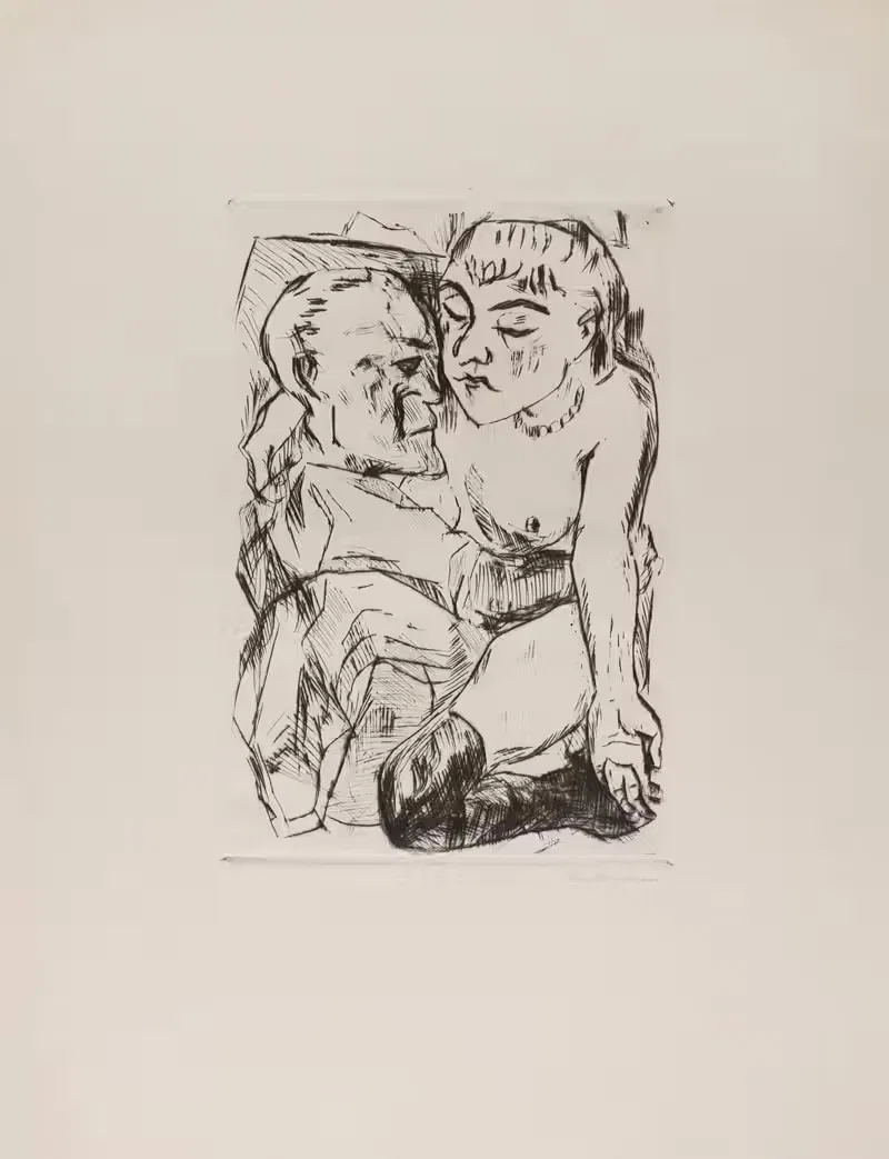 Illustration for Chapter 2, from the portfolio 'The Duchess' — Max Beckmann