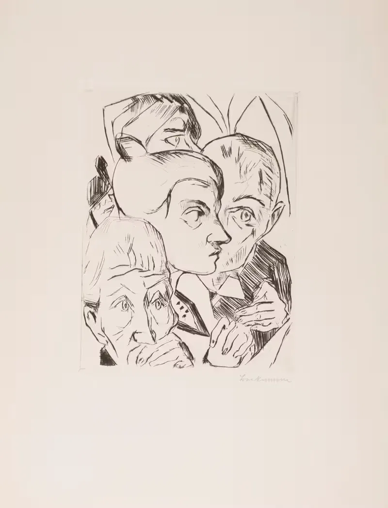 Illustration for Chapter 4, from the portfolio 'The Duchess' — Max Beckmann