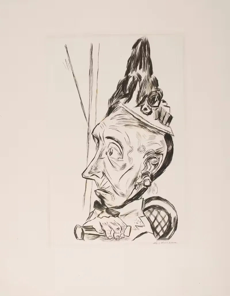 Старая женщина в чепце by Макс Бекманн, 1920 — digital art print download