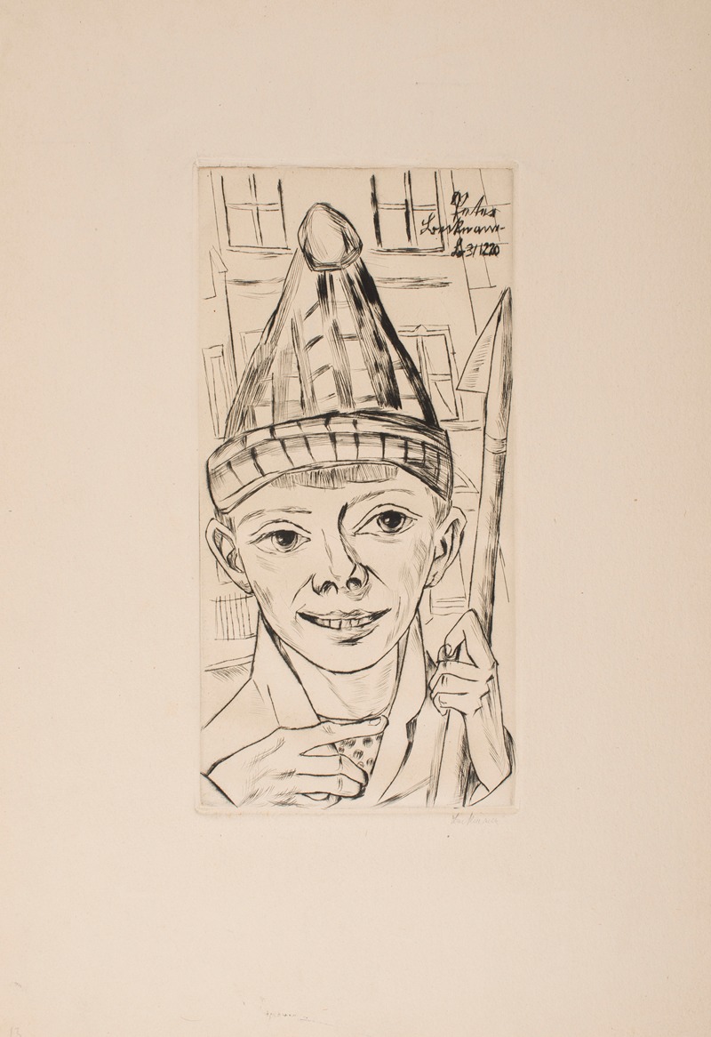 Питер в остроконечной шапке by Макс Бекманн, 1920 — digital art print download