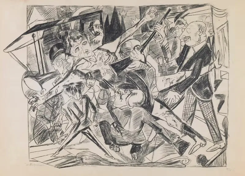 плита 4; Мученичество by Макс Бекманн, 1919 — digital art print download