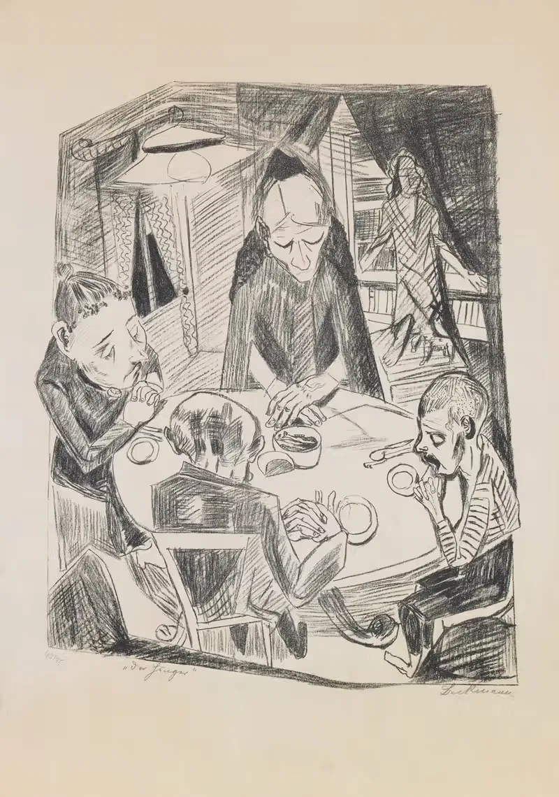 Плита 5; Голод by Макс Бекманн, 1919 — digital art print download