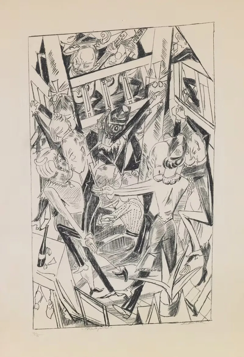 Плита 8; Малепартус by Макс Бекманн, 1919 — digital art print download