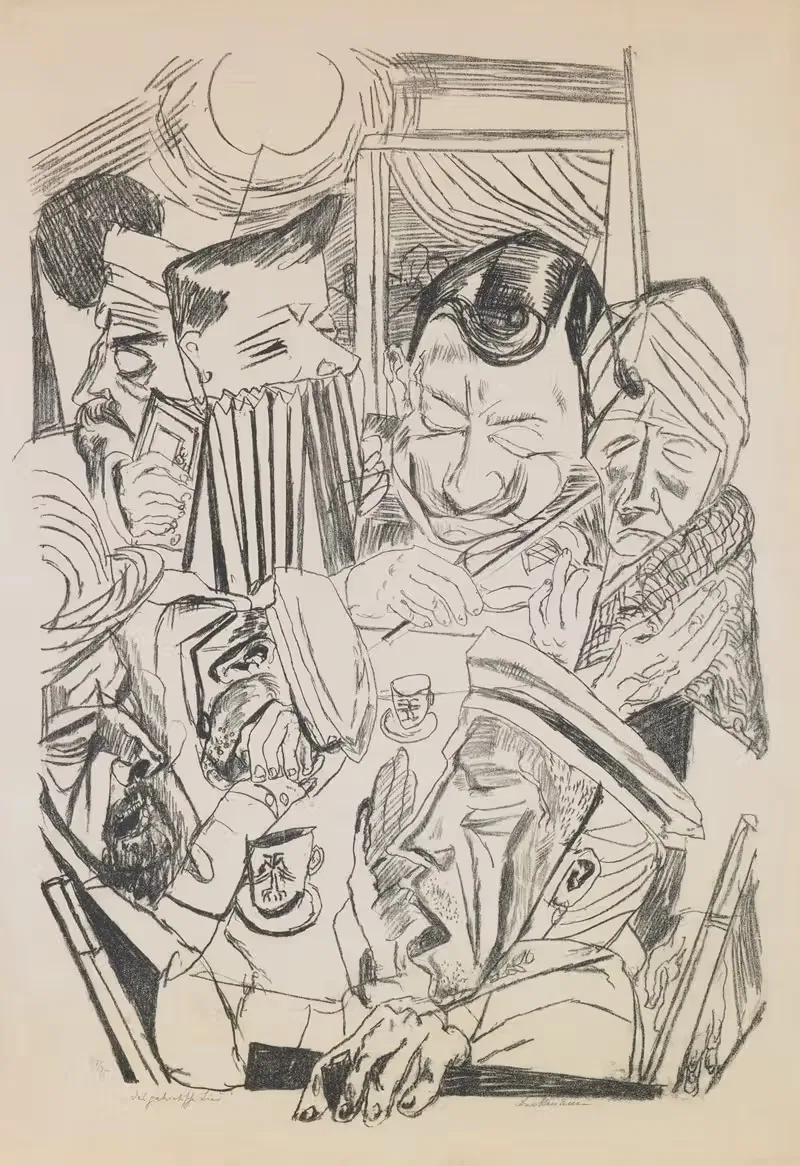 plate 9; The Patriotic Song — Max Beckmann