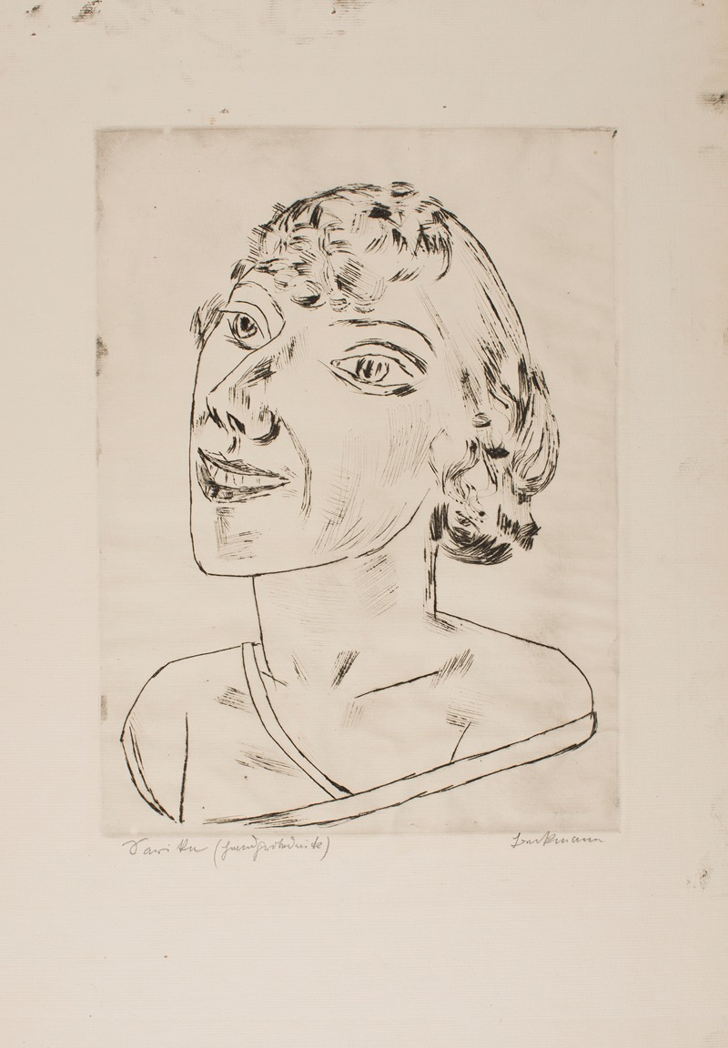 Сарика by Макс Бекманн, 1922 — digital art print download