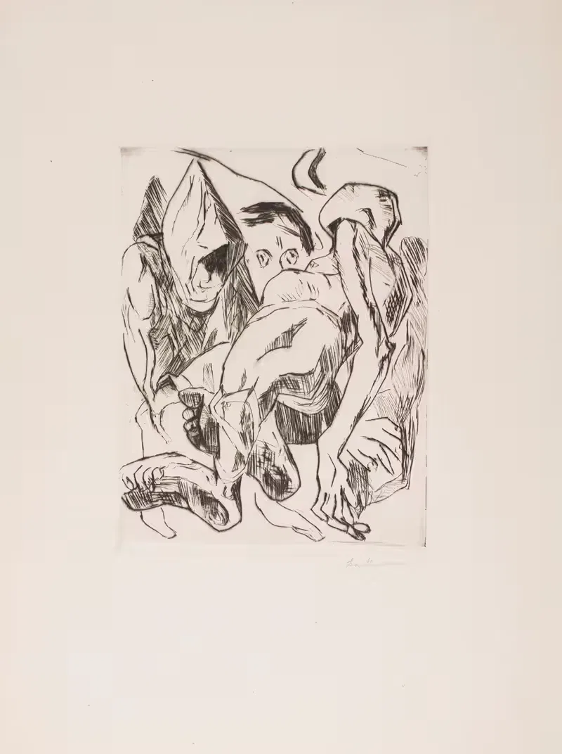 Second Illustration for Chapter 1, from the portfolio 'The Duchess' — Max Beckmann