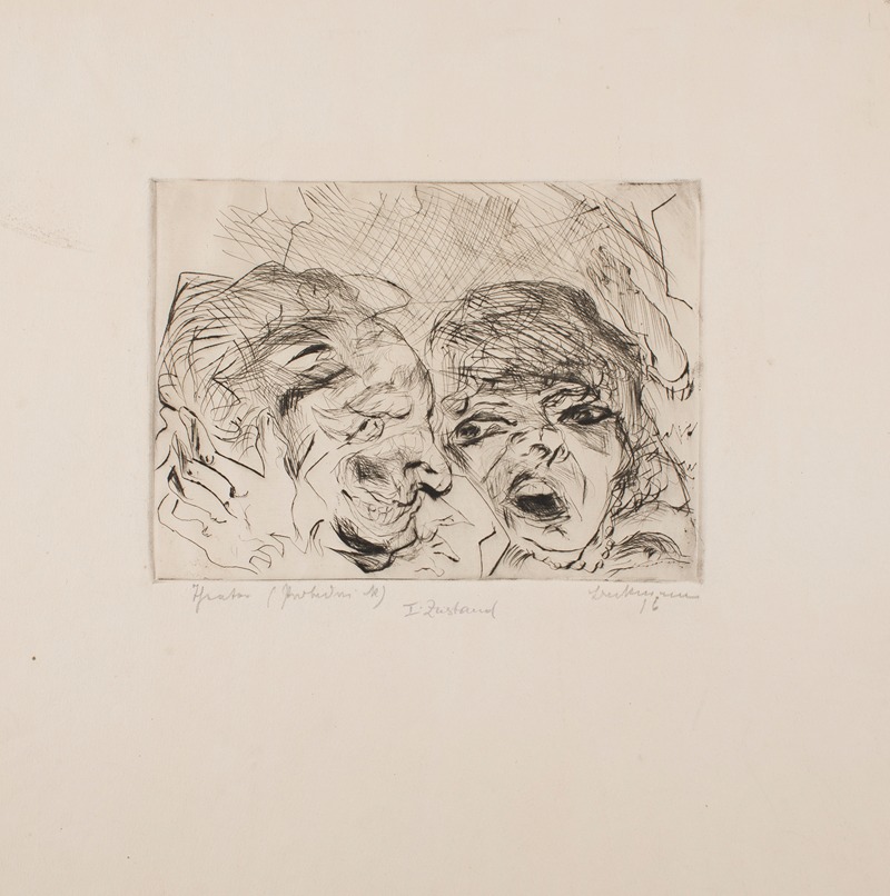 Theater by Max Beckmann, 1916 — digital art print download