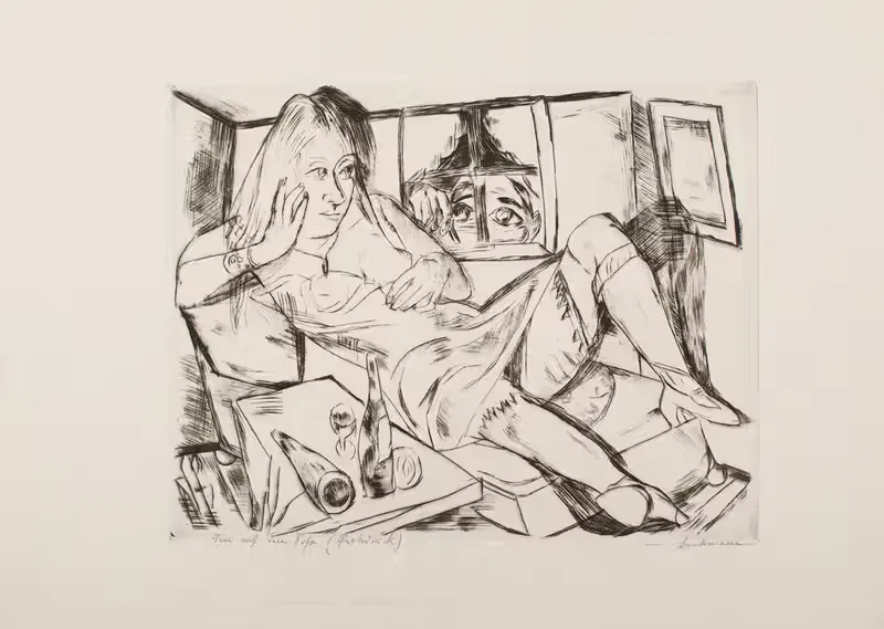 Женщина ночью by Макс Бекманн, 1920 — digital art print download