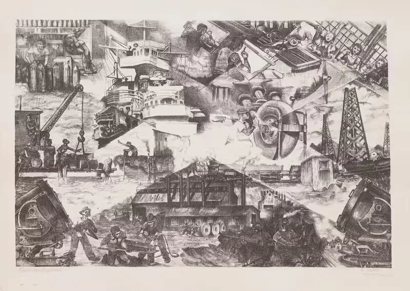 Маяки защиты by Рэймонд Стет, 1941 — digital art print download