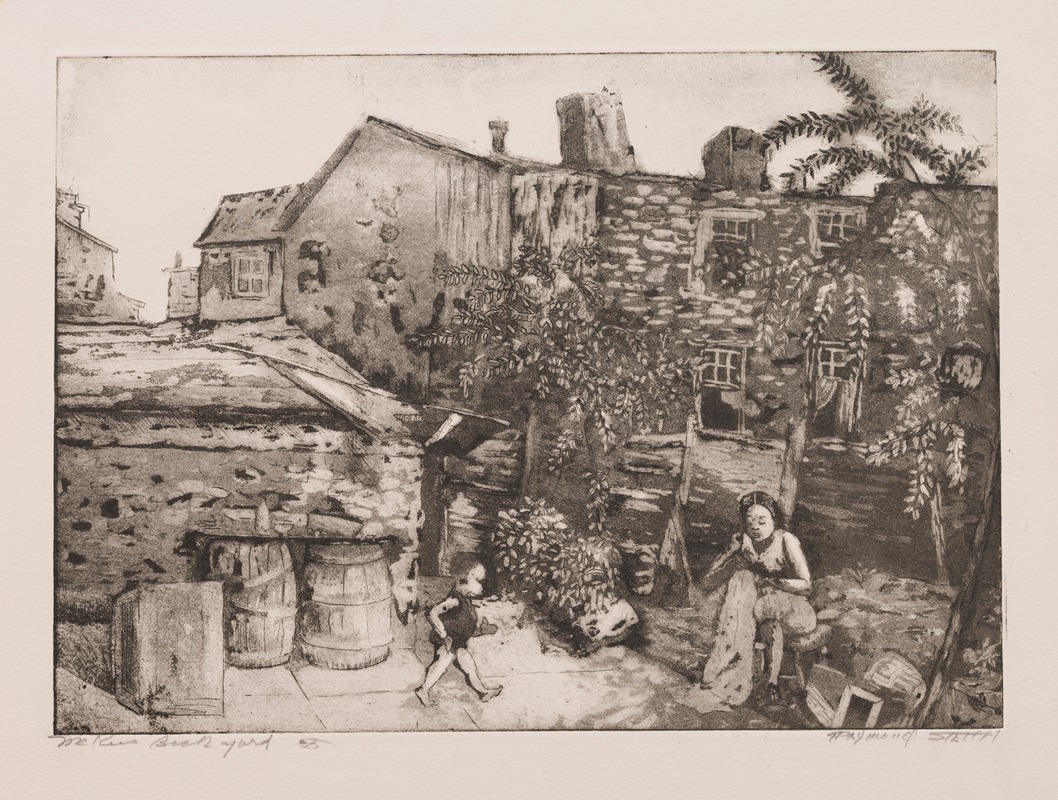 Задний двор Маки by Рэймонд Стет, 1938-1941 — digital art print download