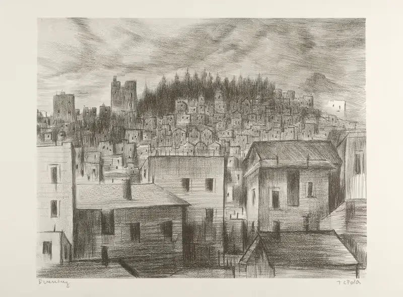Вечер by Теодор Полос, 1938 — digital art print download