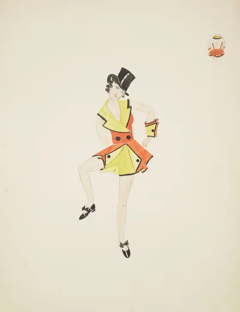 Какое облегчение: Хор 'Горячий номер' by Элис Эллиотт, 1934-1943 — digital art print download