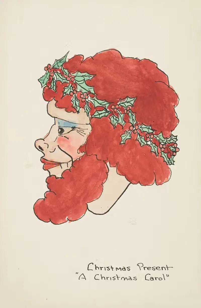 Рождественская песнь: Рождественский подарок by Бьюэлл Фуллер, 1934-1943 — digital art print download