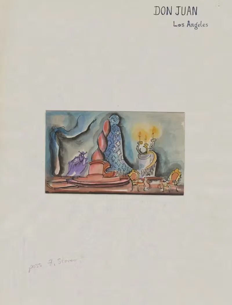 Дон Жуан: Эскиз № 1 by Фредерик Стовер, 1934-1943 — digital art print download