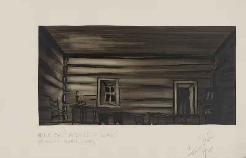 Prologue to Glory: Sketch no. 3 (Cabin Interior) — Frederick Stover
