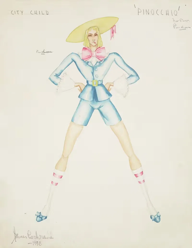 Пиноккио: Городской ребенок by Джеймс Кокрейн, 1934-1943 — digital art print download