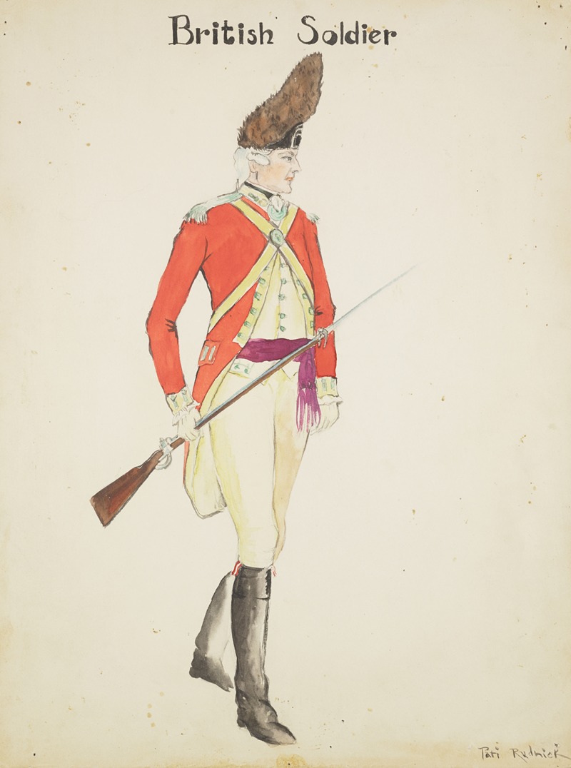 Valley Forge: British Soldier by Pati Rudnick, 1934-1943 — digital art print download