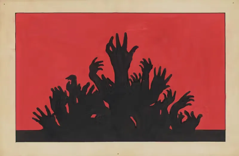 Созданы равными: Эскиз № 20, фон стереоптикона by Поль Кадорет, 1934-1943 — digital art print download