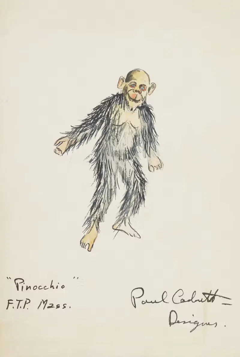 Пиноккио: костюм обезьяны by Поль Кадорет, 1934-1943 — digital art print download