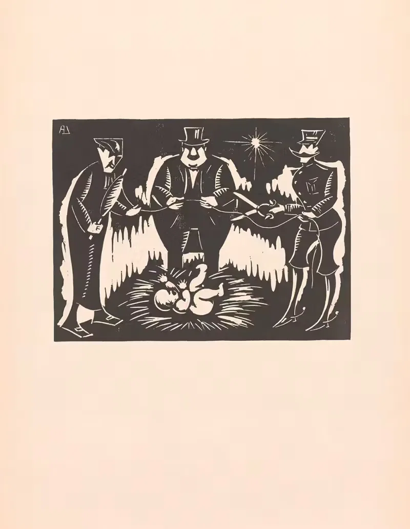 A child is born by Albert Daenens, 1924 — digital art print download