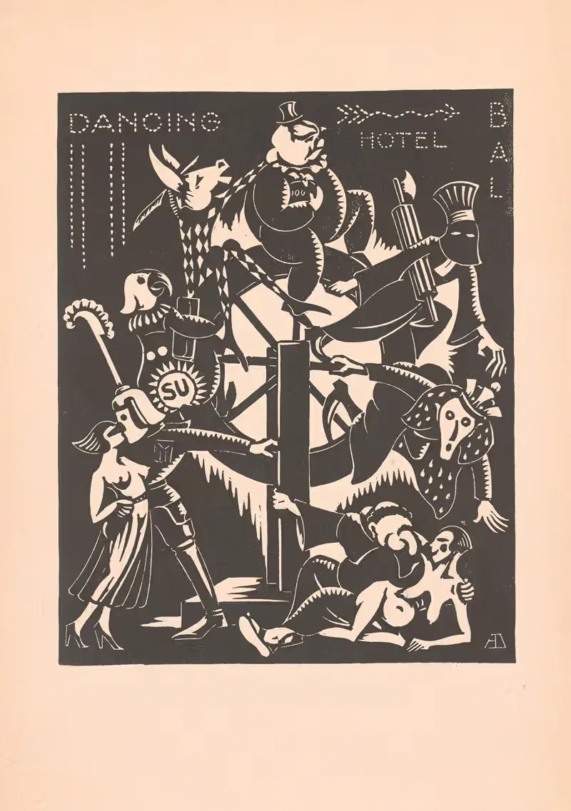 The daily carnival by Albert Daenens, 1928 — digital art print download